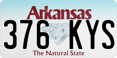 AR license plate 376KYS