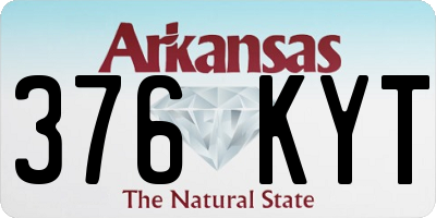 AR license plate 376KYT