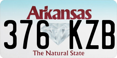 AR license plate 376KZB