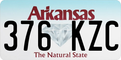 AR license plate 376KZC