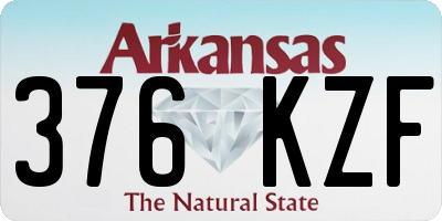 AR license plate 376KZF