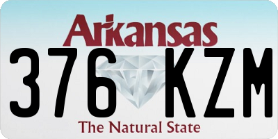 AR license plate 376KZM