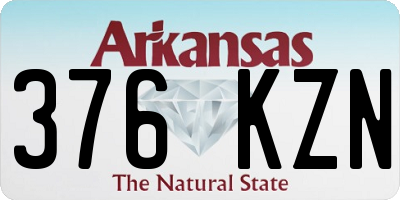AR license plate 376KZN