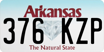 AR license plate 376KZP