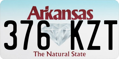 AR license plate 376KZT