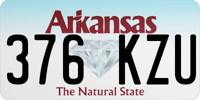 AR license plate 376KZU