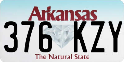AR license plate 376KZY