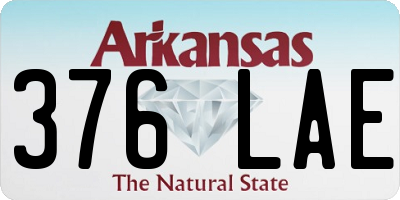 AR license plate 376LAE
