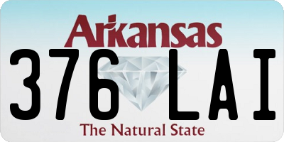 AR license plate 376LAI
