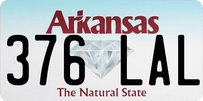 AR license plate 376LAL