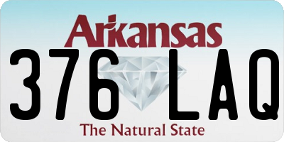 AR license plate 376LAQ