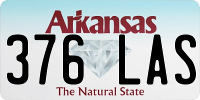 AR license plate 376LAS