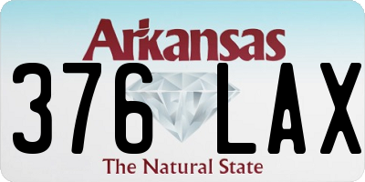 AR license plate 376LAX