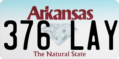 AR license plate 376LAY