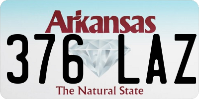 AR license plate 376LAZ