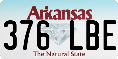 AR license plate 376LBE