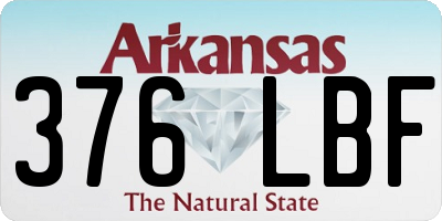 AR license plate 376LBF