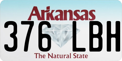AR license plate 376LBH