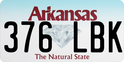 AR license plate 376LBK