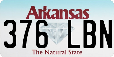 AR license plate 376LBN