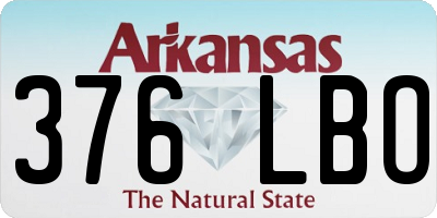 AR license plate 376LBO