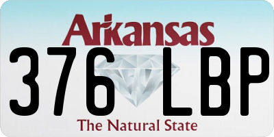 AR license plate 376LBP