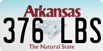 AR license plate 376LBS