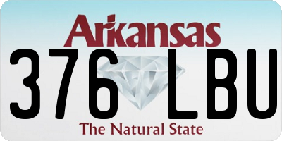 AR license plate 376LBU