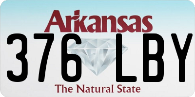 AR license plate 376LBY