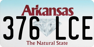 AR license plate 376LCE