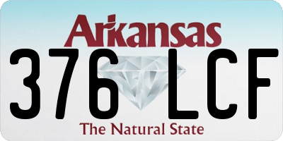 AR license plate 376LCF
