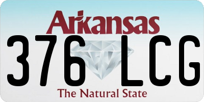 AR license plate 376LCG