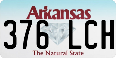 AR license plate 376LCH