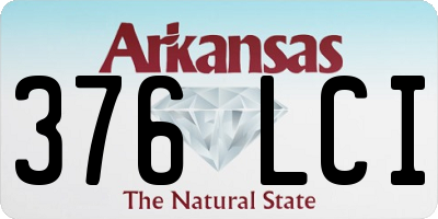 AR license plate 376LCI