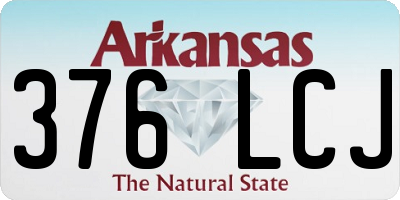 AR license plate 376LCJ
