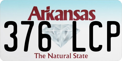 AR license plate 376LCP