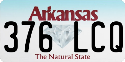 AR license plate 376LCQ