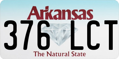 AR license plate 376LCT