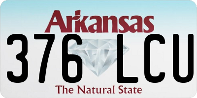 AR license plate 376LCU