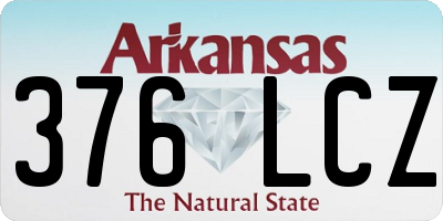 AR license plate 376LCZ