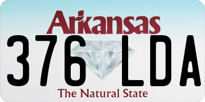 AR license plate 376LDA