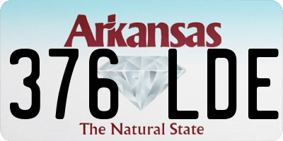 AR license plate 376LDE