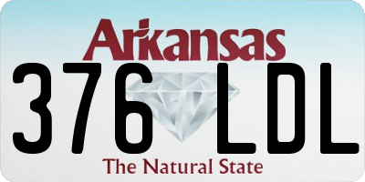 AR license plate 376LDL