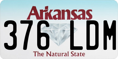 AR license plate 376LDM