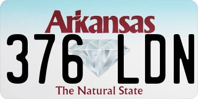 AR license plate 376LDN