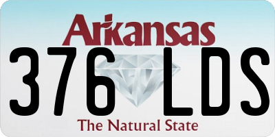 AR license plate 376LDS