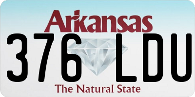 AR license plate 376LDU