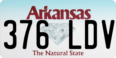 AR license plate 376LDV