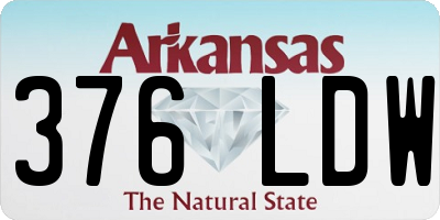 AR license plate 376LDW