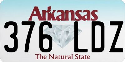 AR license plate 376LDZ
